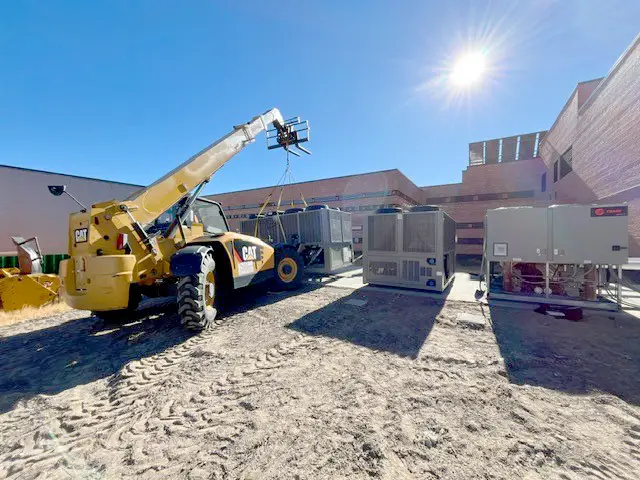 Construction progress of the Wyoming Women's Center by Groathouse Construction