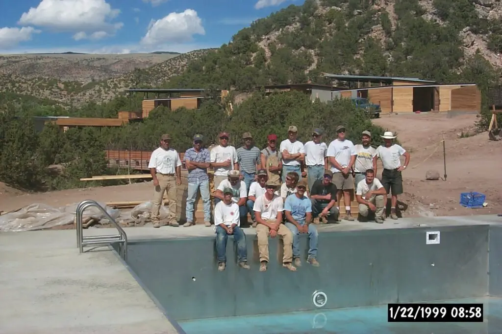 Groathouse Construction team at Paint Rock Camp in Hyattville, Wyoming